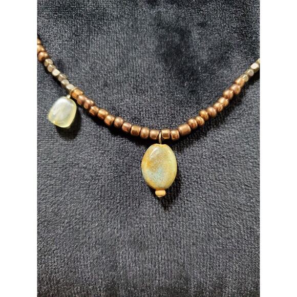 George Women's Multicolor Seed Bead Stylish Pendant Necklace - Picture 7 of 11